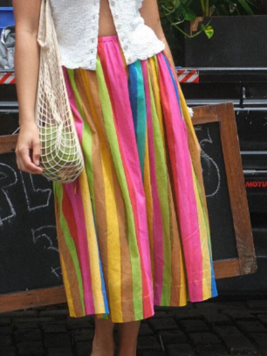 Lisa Says Gah Dresses & Skirts - Avery Skirt - Sherbert Stripe - Lisa Says Gah NWT - M and XL only